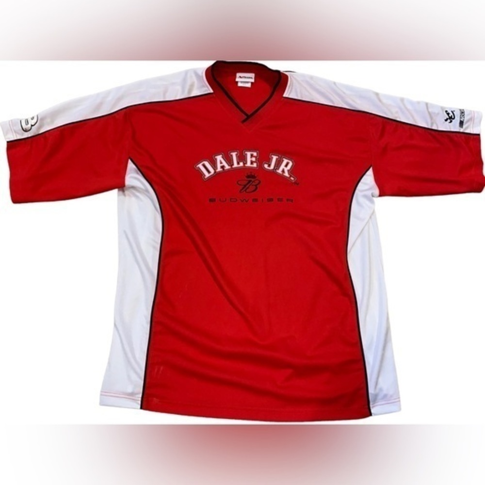 Dale Earnhart Jr Red White‎ Short Sleeve X-Large Nascar 8 Budwiser Chase